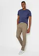 Pantaloni chino elasticizzati con cintura regular fit, straight, bonprix