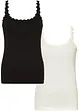 Top a costine in puro cotone (pacco da 2), bonprix