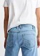 Bermuda in jeans con cinta elasticizzata ai lati, classic fit, bonprix