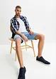 Bermuda in jeans con cinta elasticizzata ai lati, classic fit, bonprix