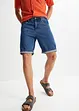 Bermuda in jeans con cinta elasticizzata ai lati, classic fit, bonprix