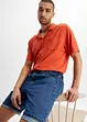 Bermuda in jeans con cinta elasticizzata ai lati, classic fit, bonprix