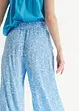 Pantaloni crinkle a palazzo con cinta comoda a vita alta, bpc bonprix collection