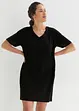 Abito t-shirt oversize con scollatura a V (pacco da 2), bonprix