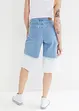 Bermuda in jeans elasticizzati wide leg, effetto dip-dye, John Baner JEANSWEAR