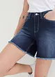 Shorts di jeans elasticizzati, a vita media, bonprix