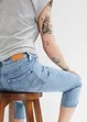 Jeans skinny elasticizzati al ginocchio, a vita media, bonprix