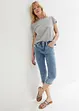 Jeans skinny elasticizzati al ginocchio, a vita media, bonprix