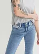 Jeans skinny elasticizzati al ginocchio, a vita media, bonprix