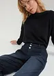 Mom jeans cropped, a vita media, John Baner JEANSWEAR