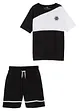 T-shirt e pantaloni corti in cotone biologico (set 2 pezzi), bonprix