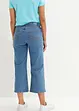 Jeans cropped wide leg, a vita media, bonprix