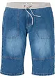 Bermuda lunghi in jeans leggero con elastico in vita, relaxed fit, bonprix