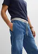 Bermuda lunghi in jeans con elastico in vita, loose fit, bonprix