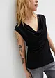 Top con scollo a cascata, bonprix