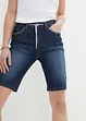 Bermuda in jeans slim fit con vita media, bonprix
