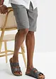 Bermuda cargo in microfibra con taglio comfort in poliestere riciclato, regular fit, bonprix