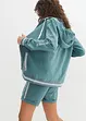 Felpa con zip e cappuccio in puro cotone biologico, bonprix