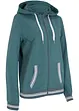 Felpa con zip e cappuccio in puro cotone biologico, bonprix