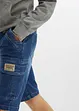 Bermuda di jeans cargo elasticizzati, regular fit, bonprix