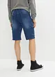 Bermuda di jeans cargo elasticizzati, regular fit, bonprix