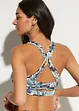 Bikini a bustier con spalline incrociate (set 2 pezzi), bonprix