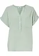 Blusa a maniche corte in mussola, bonprix