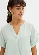 Blusa a maniche corte in mussola, bonprix