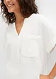 Blusa a maniche corte in mussola, bonprix