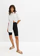 Pantaloncini in jersey a costine, vita alta, bonprix
