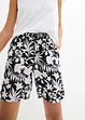 Shorts larghi in viscosa con cinta comoda, vita alta, bonprix
