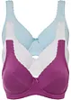 Reggiseno con ferretto in misto cotone biologico (pacco da 3), bonprix
