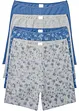Boxer da donna aderenti lunghi a vita alta con cotone biologico (pacco da 4), bonprix