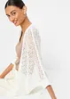 Cardigan lungo con motivo traforato, bonprix