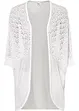 Cardigan lungo con motivo traforato, bonprix
