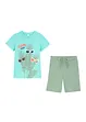 T-shirt e pantaloni corti (set 2 pezzi) in cotone biologico, bonprix