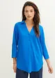 Blusa in misto lino con maniche a 3/4, bonprix