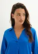 Blusa in misto lino con maniche a 3/4, bonprix