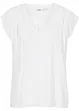 Blusa a maniche corte con scollatura a V, bonprix