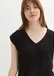 Blusa a maniche corte con scollatura a V, bonprix