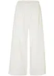 Pantaloni culotte cropped in misto lino, bonprix