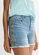 Shorts di jeans con ricami, bonprix