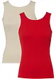 Top a costine in puro cotone biologico (pacco da 2), bonprix