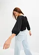 Maglia in cotone biologico con scollo quadrato, bonprix