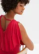 Maglia con scollo a V e inserto all'uncinetto, bonprix