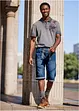 Polo in piquet, loose fit, bonprix