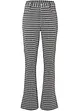 Pantaloni jacquard con spacco e pied de poule, bonprix