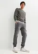 Jeans in felpa con tasche cargo regular fit, straight, bonprix