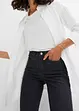 Jeans elasticizzati con inserti in similpelle, BODYFLIRT