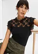 Maglia con inserto in pizzo, bonprix